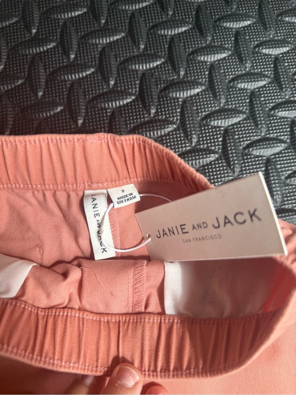 Janie and Jack Coral Elastic-Waist Shorts with Patch Pocket